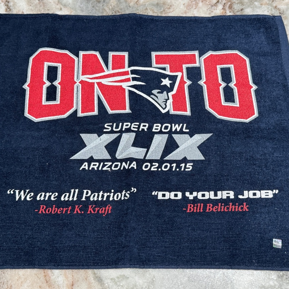 Super Bowl XLIX Towel - Navy and Red